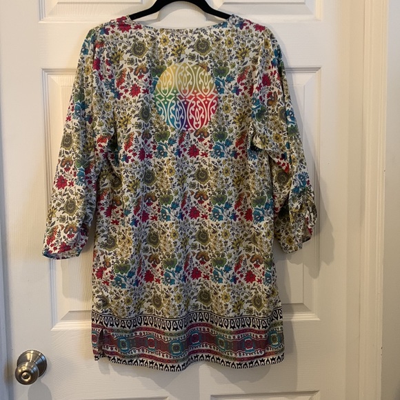 Floral Boho Tunic - Picture 3 of 4